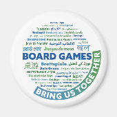 Brettspiele bringen uns zusammen magnet (Vorne)