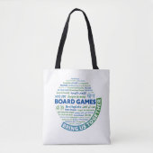 Brettspiele bringen uns zusammen Tasche (Vorderseite)