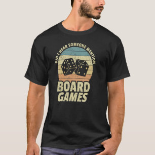 Brettspiele-Enthusiasten Sprichwort Board Game Dic T-Shirt
