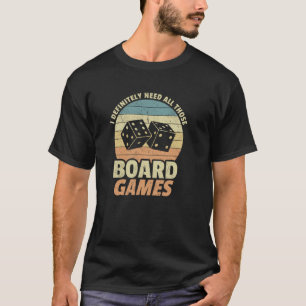 Brettspiele-Enthusiasten von Brettspiel-Würfeln T-Shirt