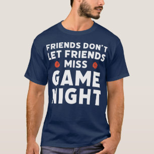 Brettspiele Funny Game Night Zitat T-Shirt