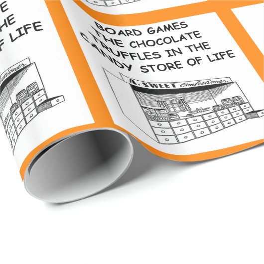 Brettspiele Geschenkpapier (Rolleneckpunkt)