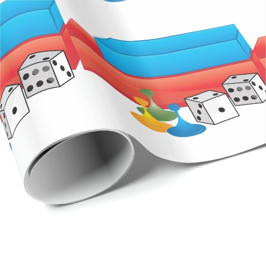 Brettspiele Geschenkpapier (Rolleneckpunkt)