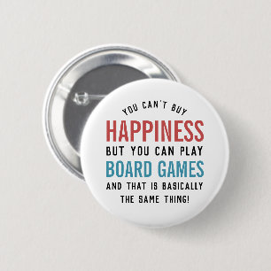 Brettspiele ist Happy Funny Board Games Lover Button