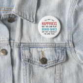 Brettspiele ist Happy Funny Board Games Lover Button (Beispiel)