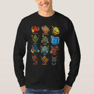 Brettspiele Nerd Rollenspiel Würfelspiel Gaming RP T-Shirt