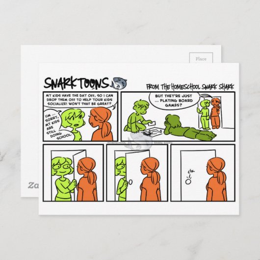 Brettspiele Postkarte (Vorne/Hinten)