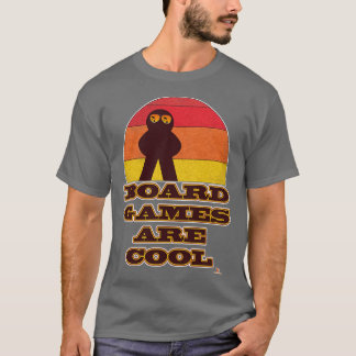 Brettspiele sind Coole Fun Meeple Hipster T-Shirt