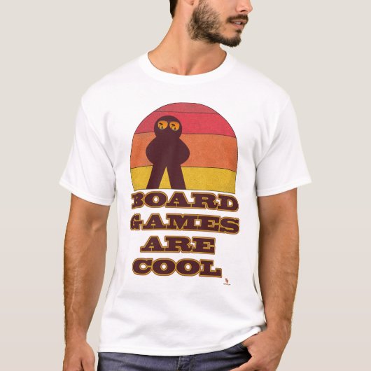 Brettspiele sind Cooler Spaß Meeple Hipster Art T-Shirt (Vorderseite)