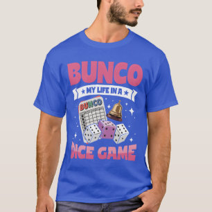 Brettspiele spielen Bunco Life Würfelspiel vintage T-Shirt