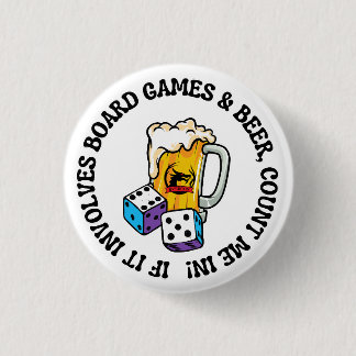 Brettspiele und Bier Button