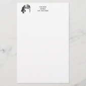 Brettspiele: Zwei Katzen spielen Schachspiel Briefpapier (Vorderseite)