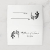 Brettspiele: Zwei Katzen spielen Schachspiel Platzkarte (Außenseite Aufgefaltet)