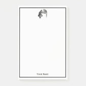 Brettspiele: Zwei Katzen spielen Schachspiel Post-it Klebezettel (Vorderseite)