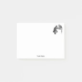 Brettspiele: Zwei Katzen spielen Schachspiel Post-it Klebezettel (Vorderseite)