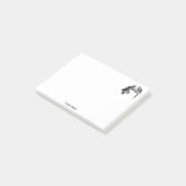 Brettspiele: Zwei Katzen spielen Schachspiel Post-it Klebezettel (angewinkelt)