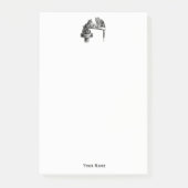 Brettspiele: Zwei Katzen spielen Schachspiel Post-it Klebezettel (Vorderseite)