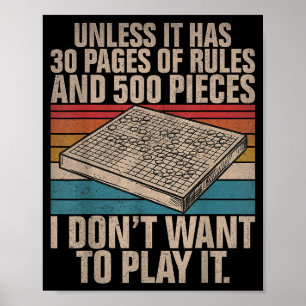 Brettspielwitziger Scherz Brettspiel  Poster