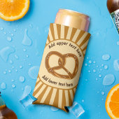 Bretzel Burst Knotted Loaf & 2 Zeilen Text auf Ihr Selters Dosenkühler