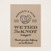 Bretzel, den wir dem Knoten danken, dass du Hochze (Rückseite)