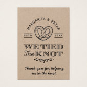 Bretzel, den wir dem Knoten danken, dass du Hochze (Vorderseite)