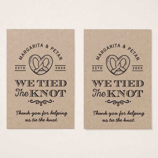 Bretzel, den wir dem Knoten danken, dass du Hochze (Vorne & Hinten)