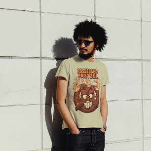 Bretzel Funny Halloween Pretzel Puff Tri-Blend Shirt