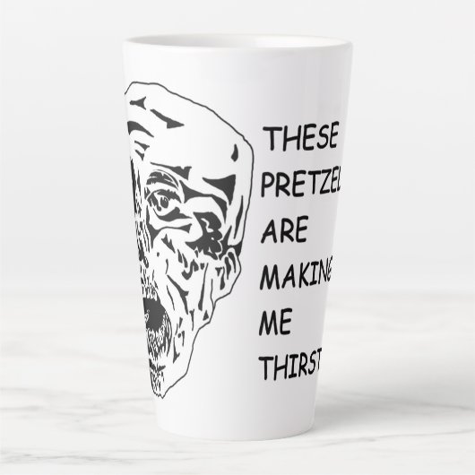 Bretzel-Gesichtspunkt-Tasse Milchtasse (Vorderseite)