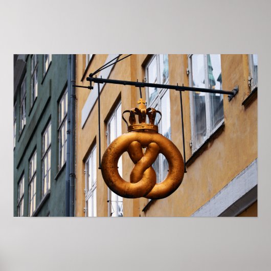 Bretzel in Kopenhagen Poster (Vorne)