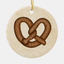 Bretzel mit Beige Bkgd Ornament