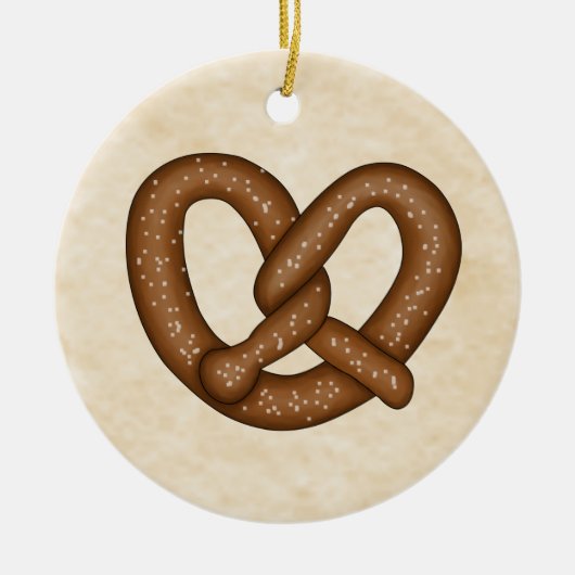 Bretzel mit Beige Bkgd Ornament (Vorne)