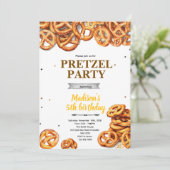 Bretzel-Party-Einladung  Einladung (Stehend Vorderseite)