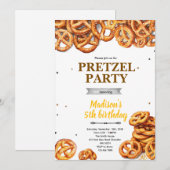 Bretzel-Party-Einladung  Einladung (Vorne/Hinten)
