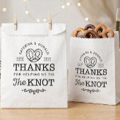 Bretzel wir die Gastgeschenk Hochzeit der Knochen  Geschenktütchen