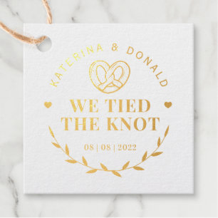 Bretzel wir die Knotehe tippen Geschenkanhänger