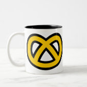 Bretzel Zweifarbige Tasse (Links)
