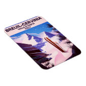 Breuil-Cervinia, Valle d’Aosta, italy, Skiposter Magnet (Rechte Seite)