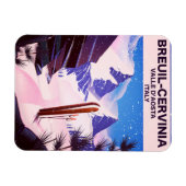 Breuil-Cervinia, Valle d’Aosta, italy, Skiposter Magnet (Horizontal)