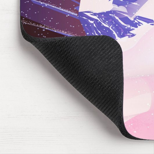 Breuil-Cervinia, Valle d’Aosta, italy, Skiposter Mousepad (Ecke)