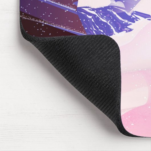 Breuil-Cervinia, Valle d’Aosta, italy, Skiposter Mousepad (Ecke)