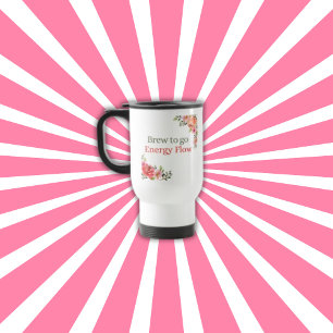 Breuse to go Energy Flow Floral Travel Coffee Mug Reisebecher