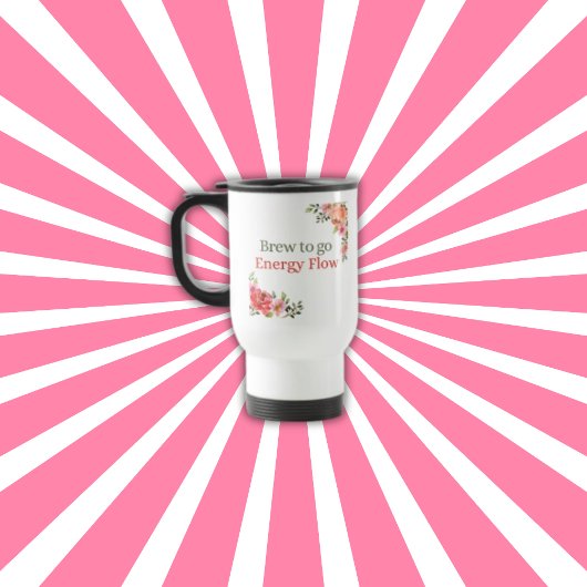 Breuse to go Energy Flow Floral Travel Coffee Mug Reisebecher