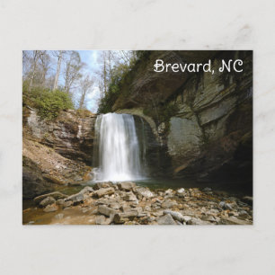 Brevard NC Looking Glass Falls Waterfall Postkarte