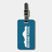 Brevard North Carolina Bitte Gepäckanhänger (Vorderseite vertikal)