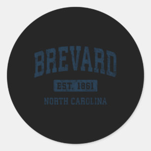 Brevard North Carolina Nc Athletic Sports Runder Aufkleber