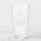 Brevard North Carolina Retro Bear Glas (Rückseite)