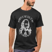 Brevity Is The Soul Of Wit Shakespeare T-Shirt (Vorderseite)