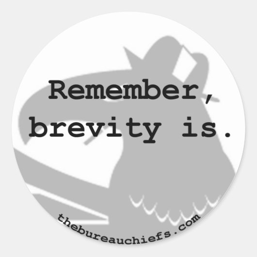 Brevity ist Sticker (Vorderseite)