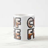 „Brew auf schöne Weise geschrieben“ Kaffeetasse (Mittel)
