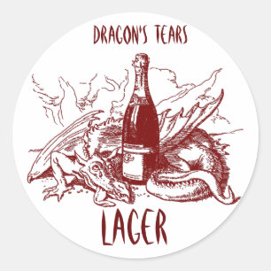 BREW-AUFKLEBER ~ AUFKLEBER ~ DIE RISSE DES DRACHEN